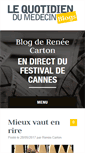 Mobile Screenshot of cannes.lequotidiendumedecin.fr