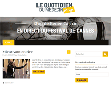 Tablet Screenshot of cannes.lequotidiendumedecin.fr